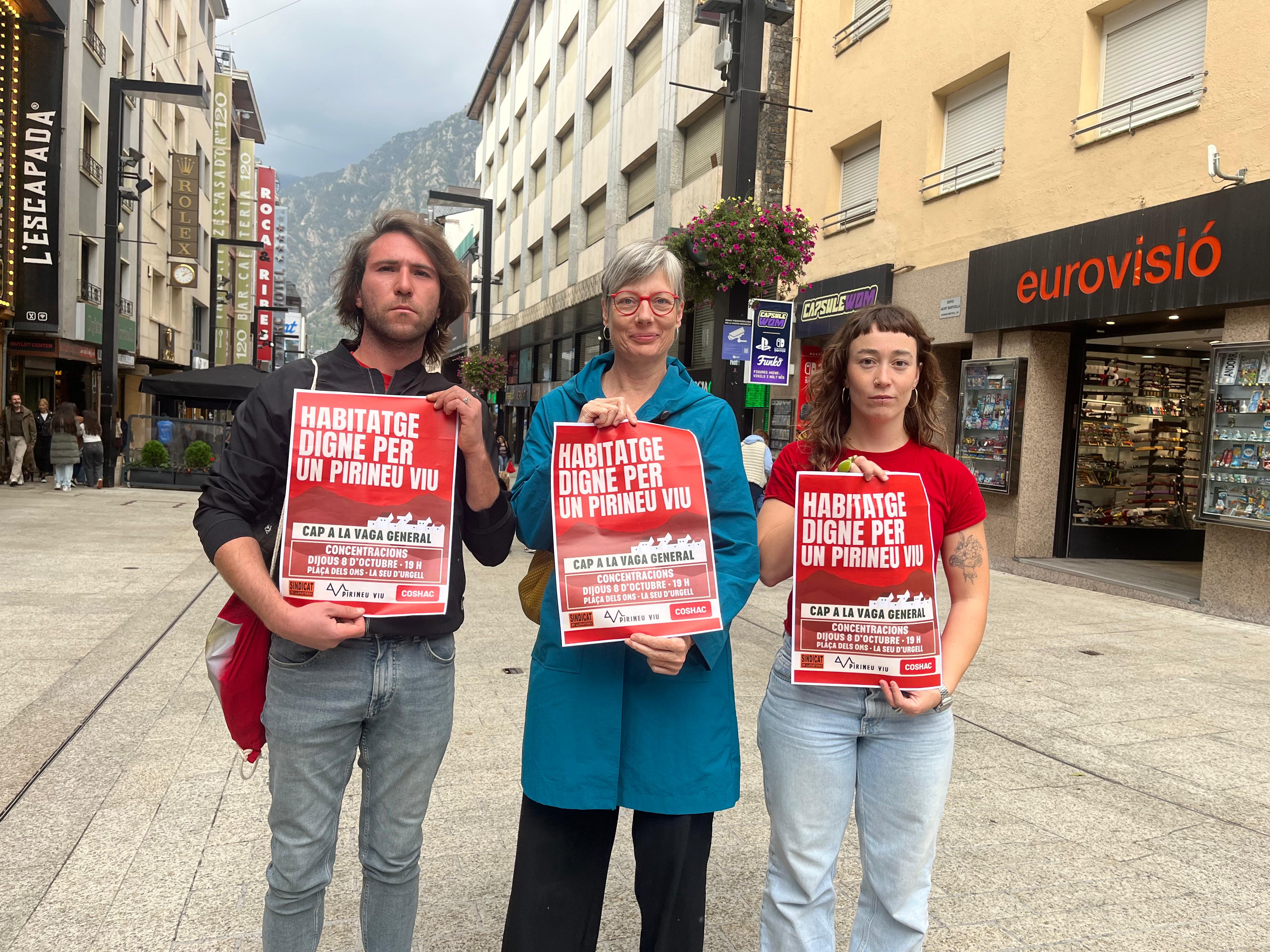 La protesta per l'habitatge a la Seu no tallarà, a priori, l'accés a Andorra