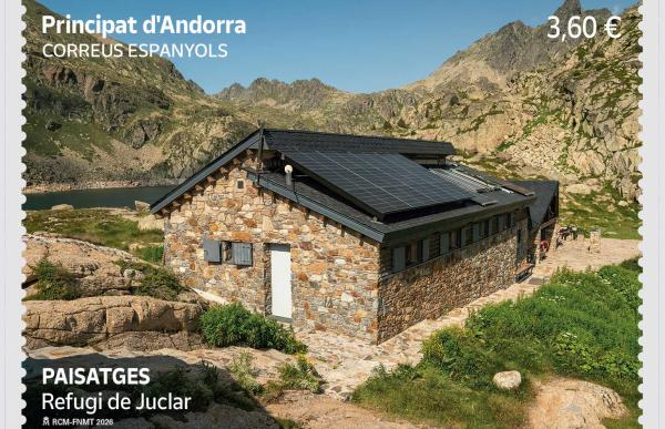 Correus dedica un nou segell de la sèrie Paisatges al Refugi de Juclar