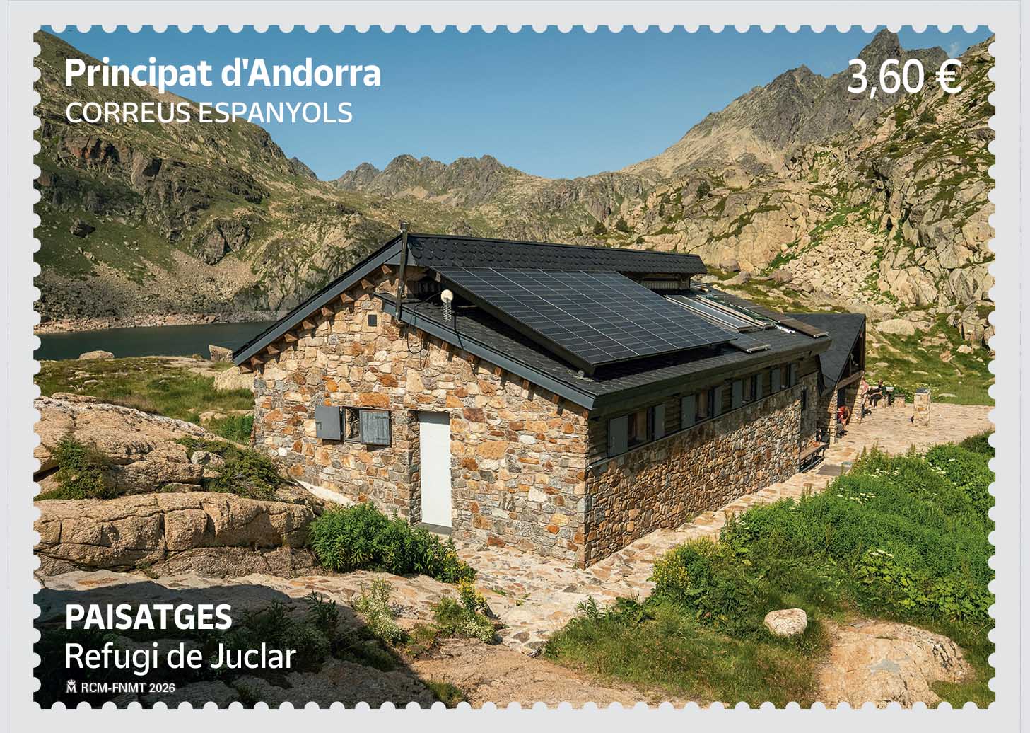 Correos dedica un nou segell al refugi de Juclà